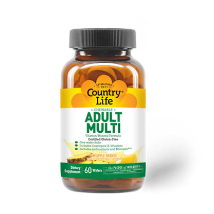 Country Life Vitamins Chewable Adult Multi 60 Tabs