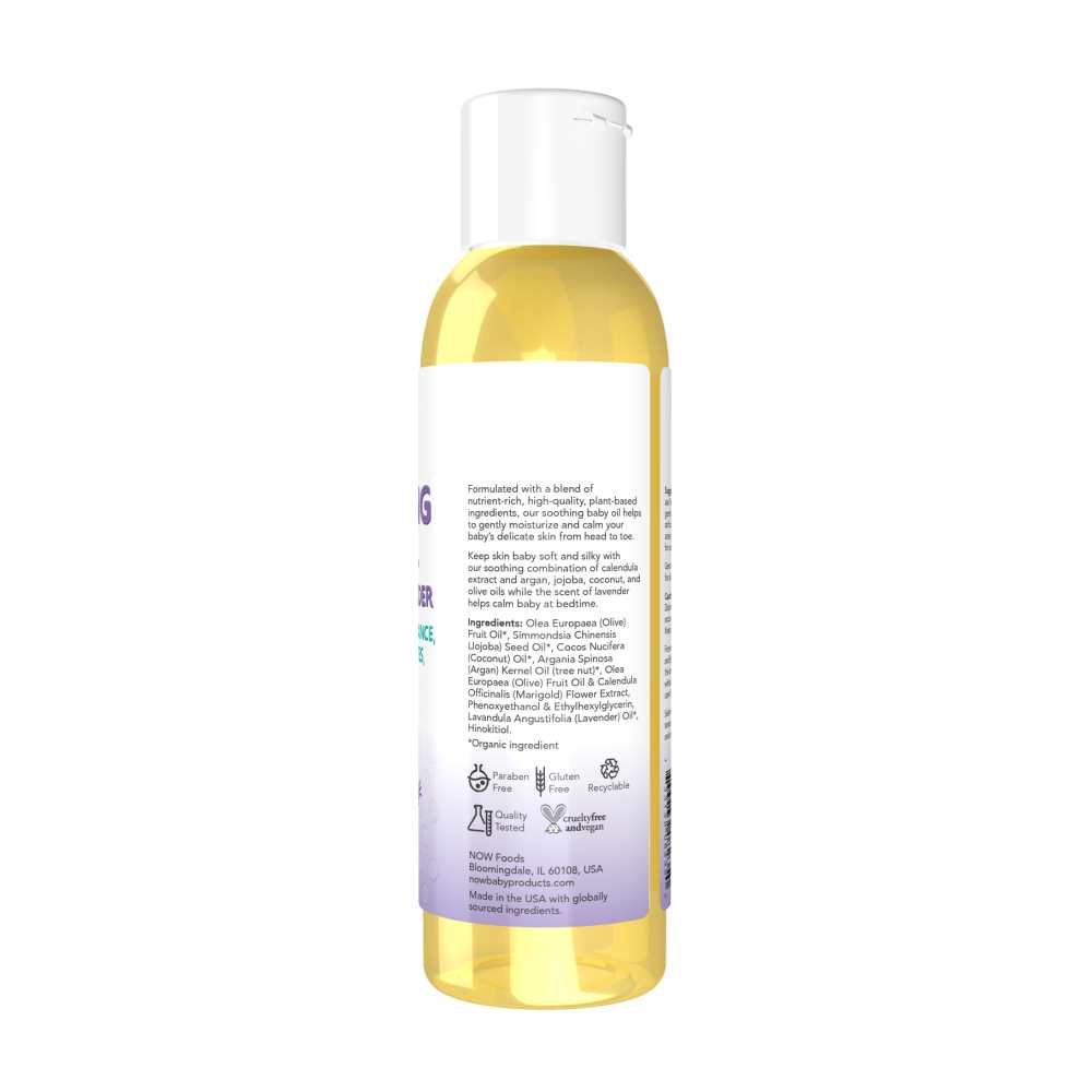Now Foods Soothing Baby Oil – Calming Lavender – 4 Oz. (118 M L)