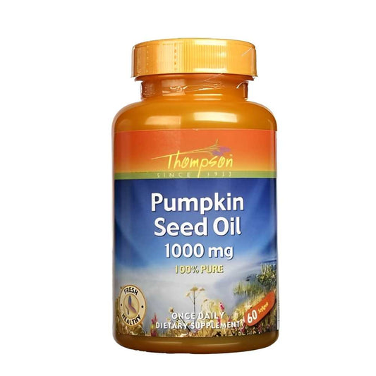 Thompson Pumpkin Seed Oil Capsules for Overactive Bladder, 60 Softgels