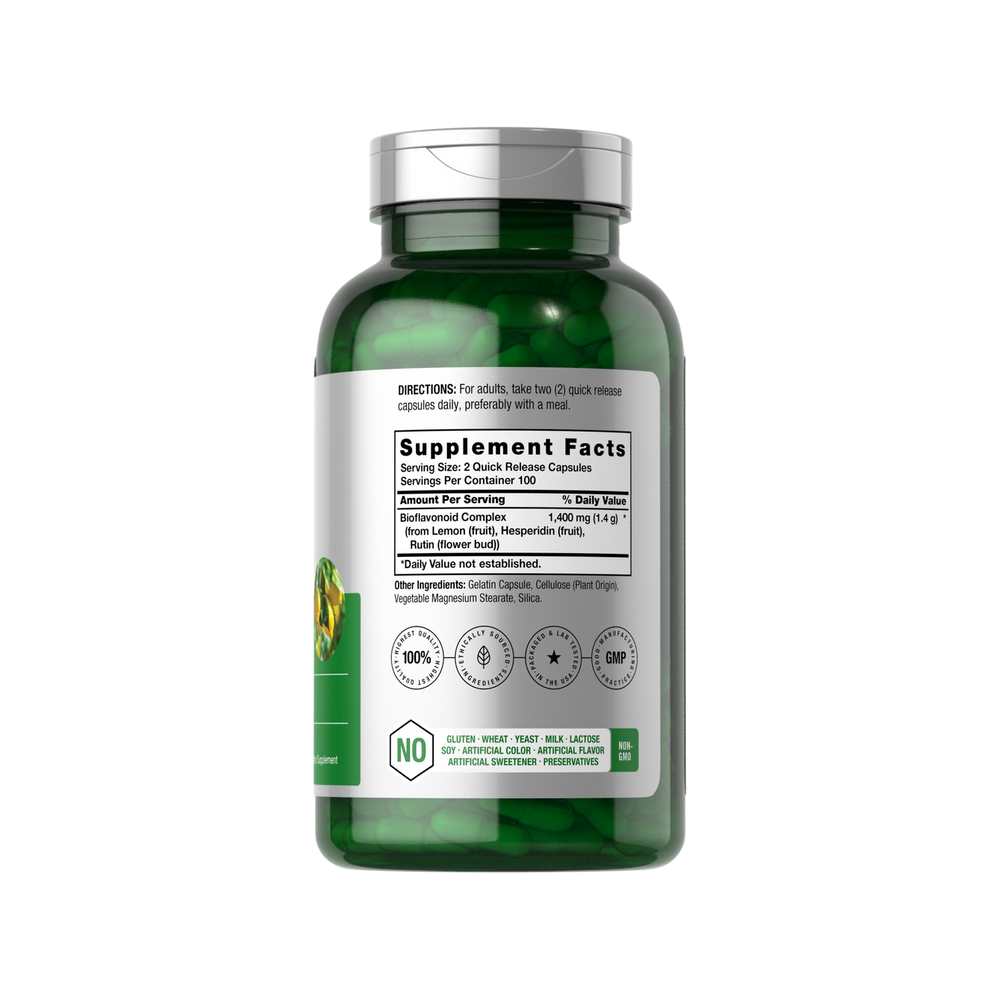 Horbäach Lemon Bioflavonoids Complex 1400mg per Serving | 200 Capsules