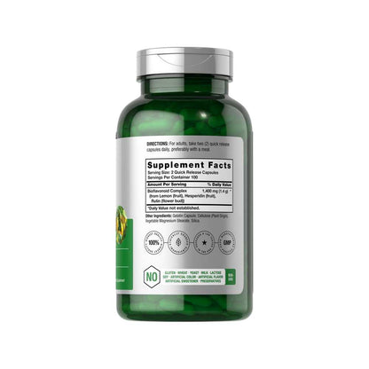 Horbäach Lemon Bioflavonoids Complex 1400mg per Serving | 200 Capsules