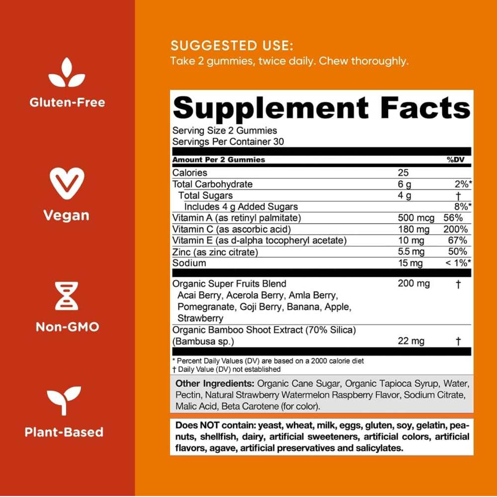 Goli Superfruits Collagen – Mixed Fruit Gummies | 60 Vegan Gummies | Plant-Based Nutrition