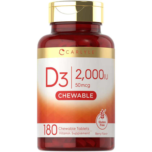 Carlyle Nutritionals Vitamin D-3 2000IU | 180 Tablets