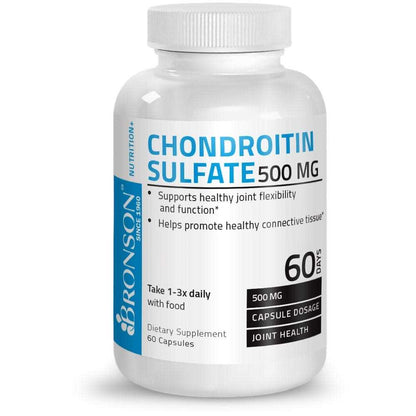 Bronson Vitamins Chondroitin Sulfate - 500 Mg - 60 Capsules