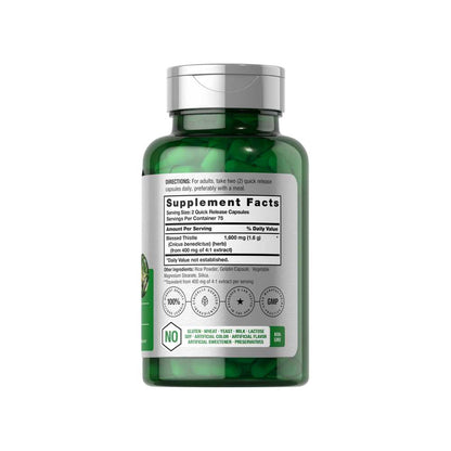 Horbäach Blessed Thistle 1600mg per Serving | 150 Capsules