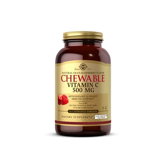 Solgar Vitamin C 500 Mg Chewable 90 Tablets – Cran Raspberry Flavor