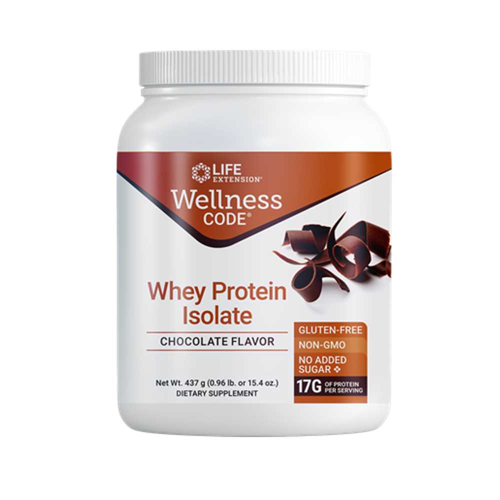 Life Extension Wellness Code® Whey Protein Isolate (chocolate) 437 Grams