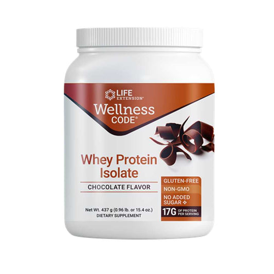 Life Extension Wellness Code® Whey Protein Isolate (chocolate) 437 Grams