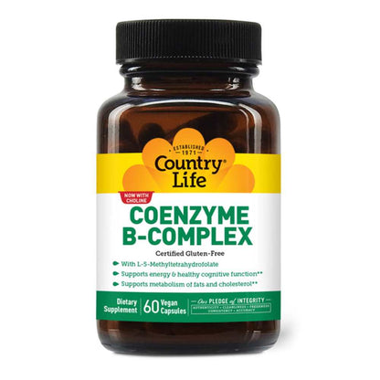 Country Life Vitamins Coenzyme B-Complex 60 Caps