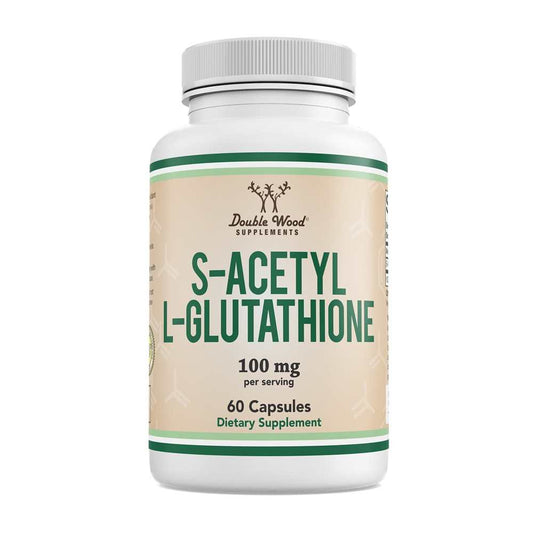 Double Wood S-Acetyl L-Glutathione – 100 Mg – 60 Capsules