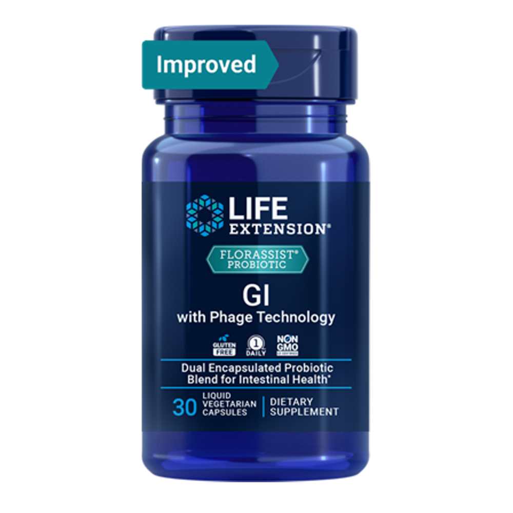 Life Extension Florassist® Probiotic Gi with Phage Technology – 30 Liquid Vege Cap