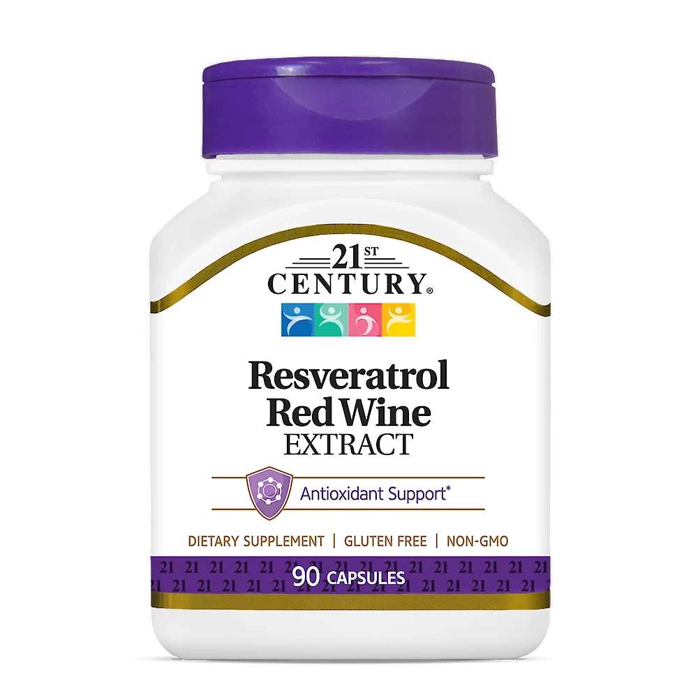 21st Century Resveratrol Red Wine Extract 90 Caps