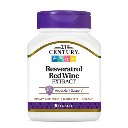 21st Century Resveratrol Red Wine Extract 90 Caps