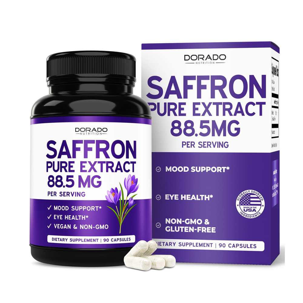 Dorado Nutrition Saffron Flower Extract Supplement 90 Capsules Women & Men