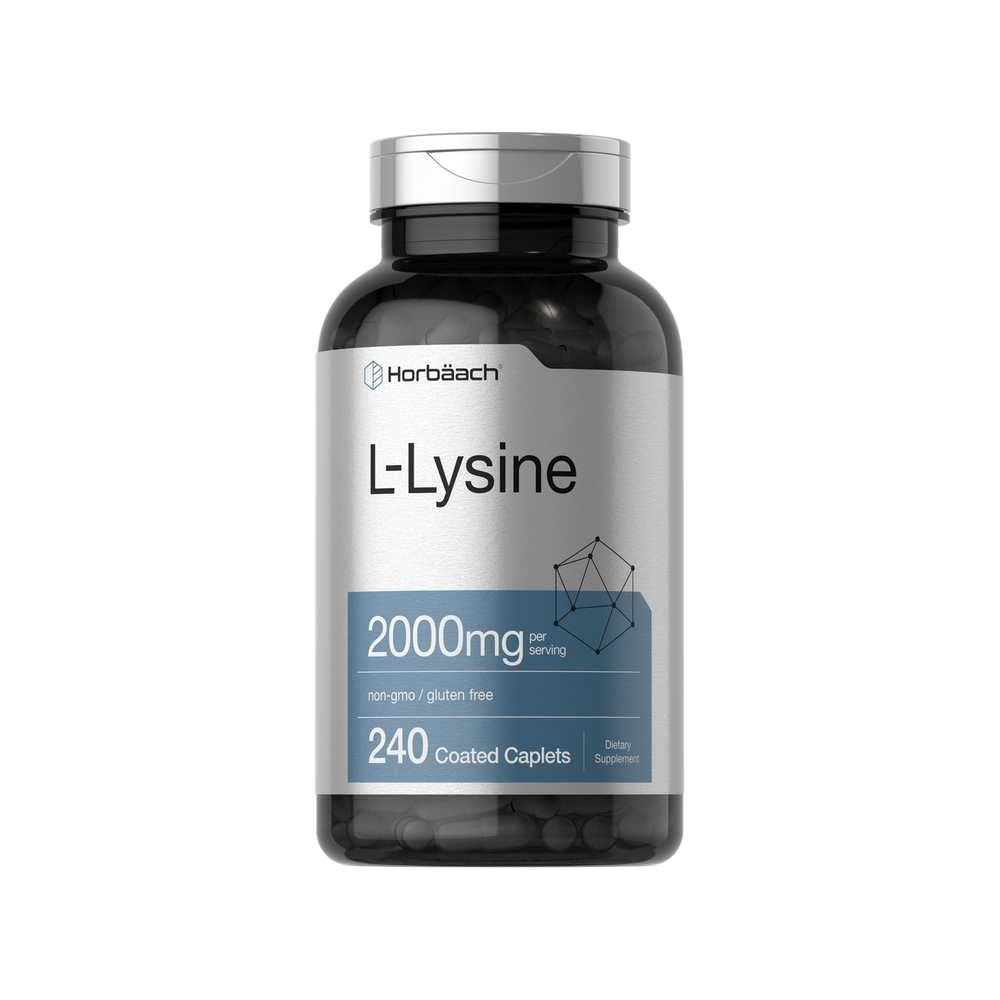 Horbäach L-Lysine 2000mg per Serving | 240 Caplets