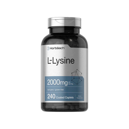 Horbäach L-Lysine 2000mg per Serving | 240 Caplets