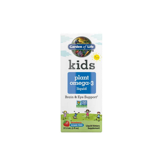 Garden of Life Kids Plant Omega-3 Strawberry 2 Fl Oz (57.5ml) Liquid