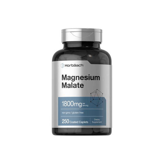 Horbäach Magnesium Malate 1800mg per Serving | 250 Caplets
