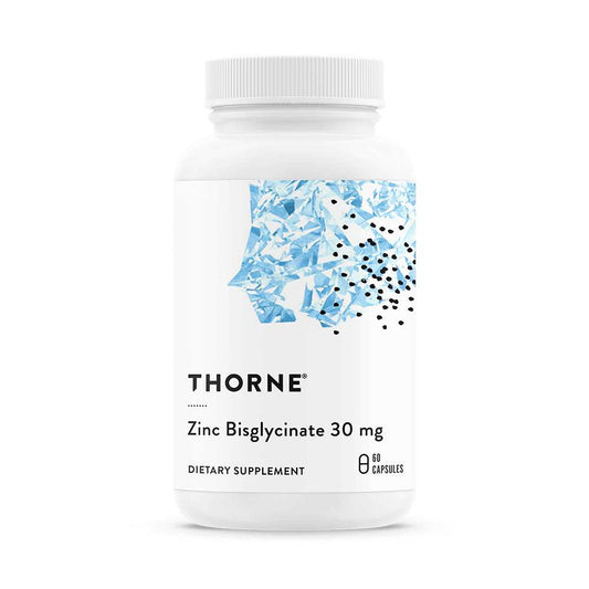 Thorne Zinc Bisglycinate – 30 Mg, 60 Capsules