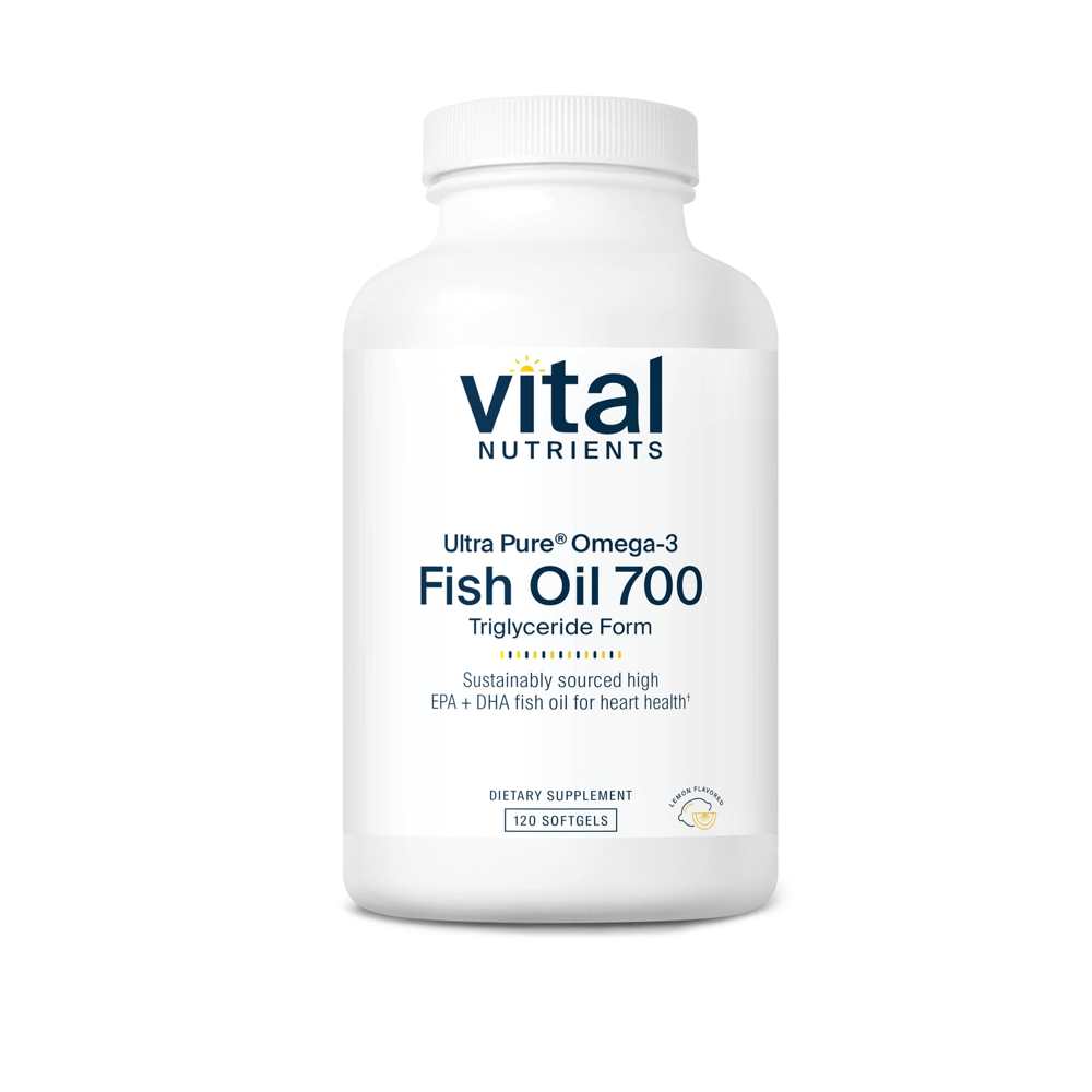 Vital Nutrients Ultra Pure® Fish Oil 700 Pharmaceutical Grade 60 Softgels