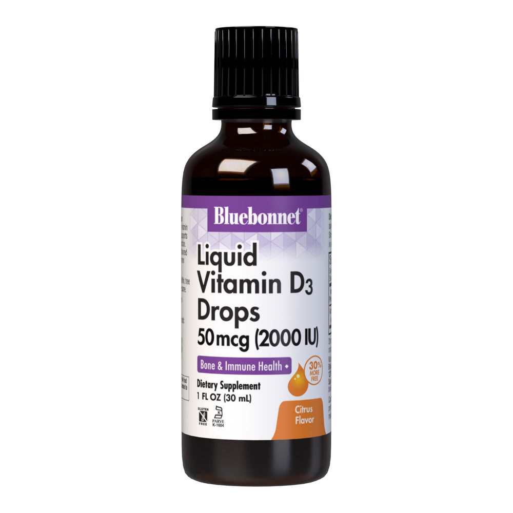 Bluebonnet Nutrition Liquid Vitamin D3 Drops 50 Mcg (2000 Iu)30 Ml