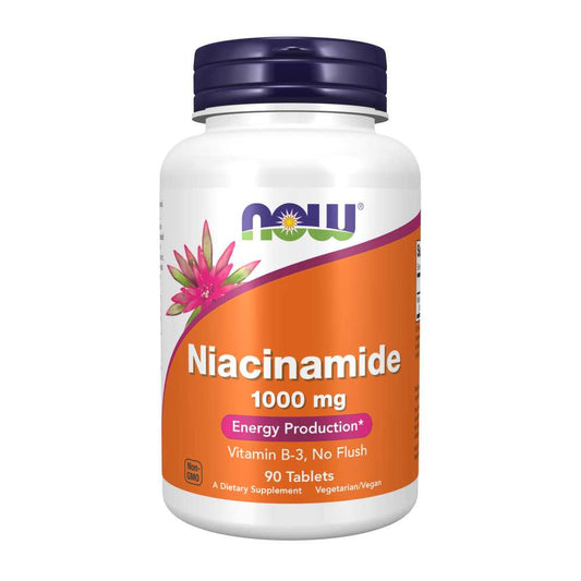 Now Foods Niacinamide 1000 Mg – Energy & Skin Health – 90 Tablets