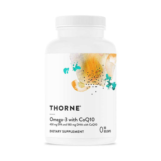 Thorne Omega-3 with Co Q10 – 90 Gelcaps for Daily Heart Wellness
