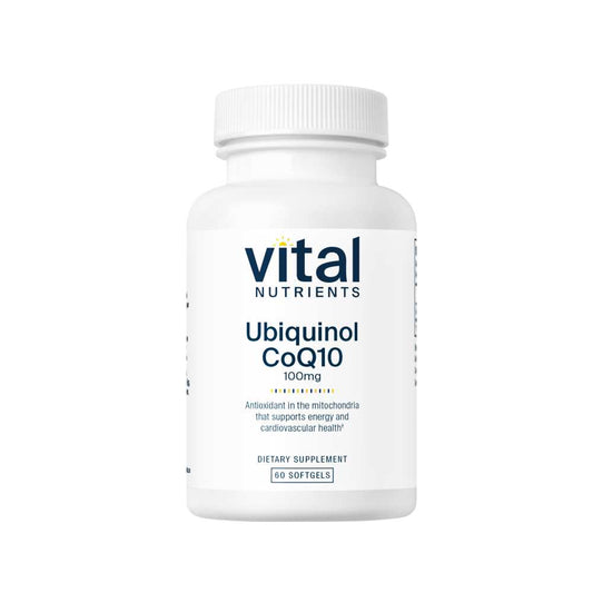 Vital Nutrients Ubiquinol Co Q10 100mg 60 Softgels