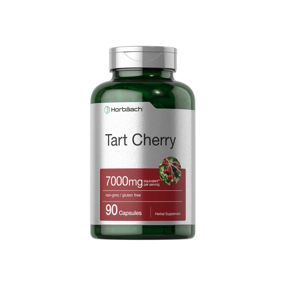 Horbäach Tart Cherry Extract 7000mg per Serving | 90 Capsules