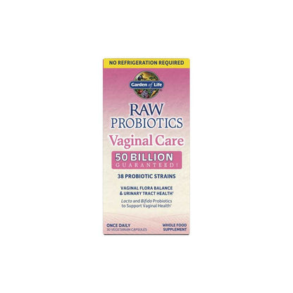 Garden of Life Raw Probiotics Vaginal Care Shelf-Stable 30 Capsules