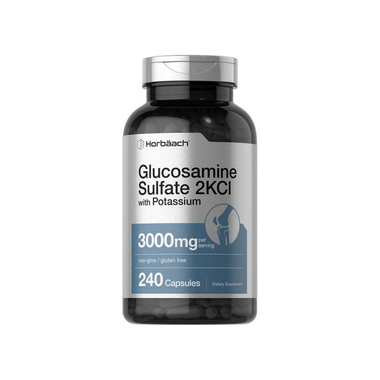 Horbäach Glucosamine Sulfate 3000mg per Serving | 240 Capsules