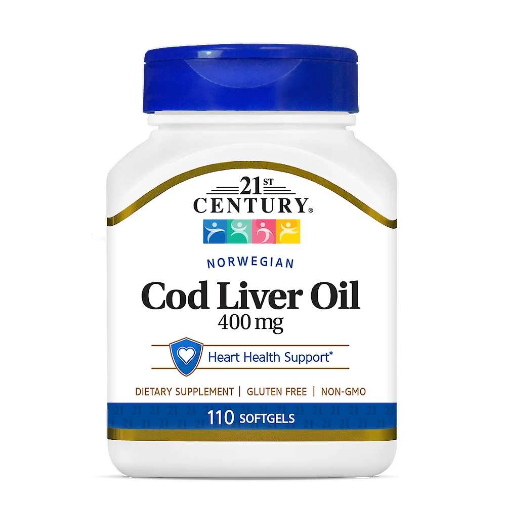 21st Century Norwegian Cod Liver Oil 400 Mg 110 Softgels