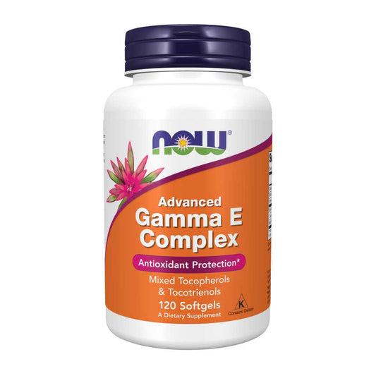 Now Foods Gamma E Complex – Advanced Antioxidant Formula with Tocopherols & Tocotrienols – 120 Softgels