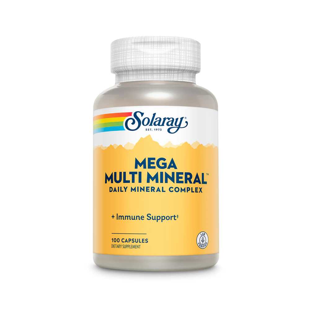 Solaray Mega Multi Mineral 100 Caps