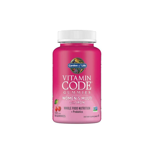 Garden of Life Vitamin Code Womens Multi Plus Iron 90 Gummies