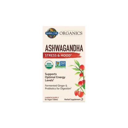 Garden of Life Organics Ashwagandha 60 Tablets
