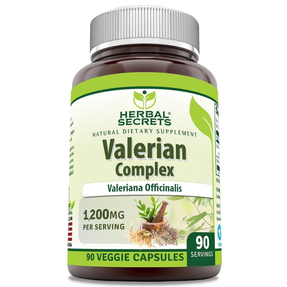 Herbal Secrets Valerian Complex 1200 Mg 90 Veggie Capsules