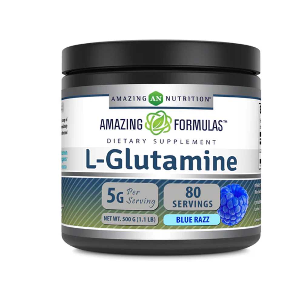 Amazing Formulas L-Glutamine Blue Raspberry 500g