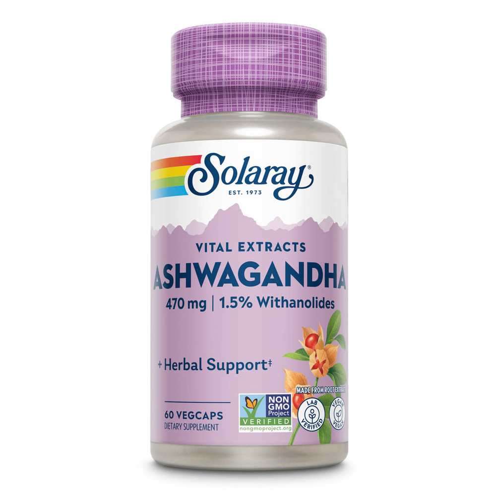Solaray Ashwagandha Root Extract 470mg 60 Caps