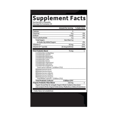 Garden of Life Dr. Formulated Probiotics Organic Kids+ Shelf-Stable Watermelon 30 Chewables