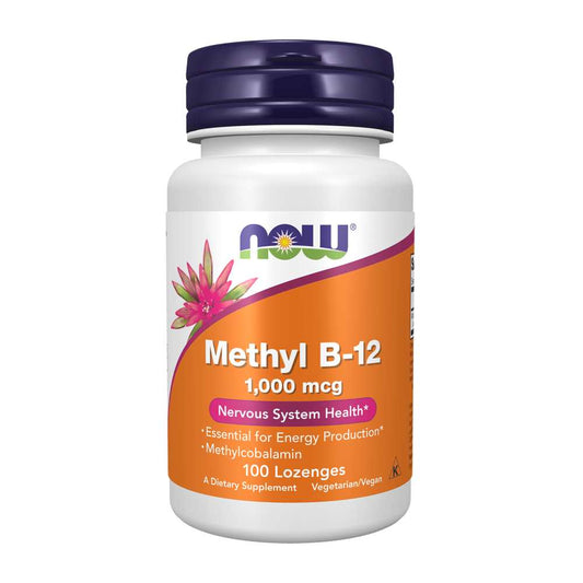 Now Foods Methyl B-12 1000 mcg – Energy & Nervous System Support – 100 Lozenges