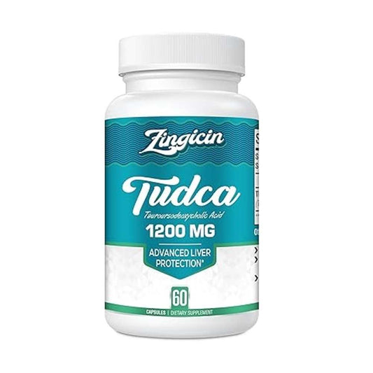Zingicin Tudca Supplement 1200mg - 60 Veggie Capsules