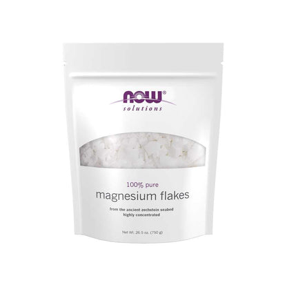 Now Foods Magnesium Flakes – Pure Magnesium Chloride Crystals – Relaxing Bath Soak – 750 g