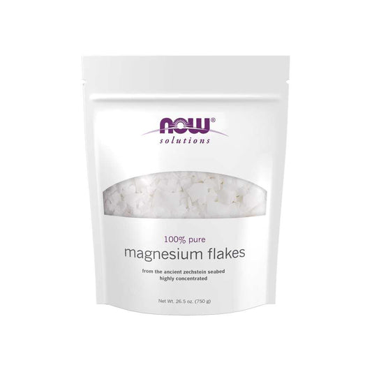 Now Foods Magnesium Flakes – Pure Magnesium Chloride Crystals – Relaxing Bath Soak – 750 g