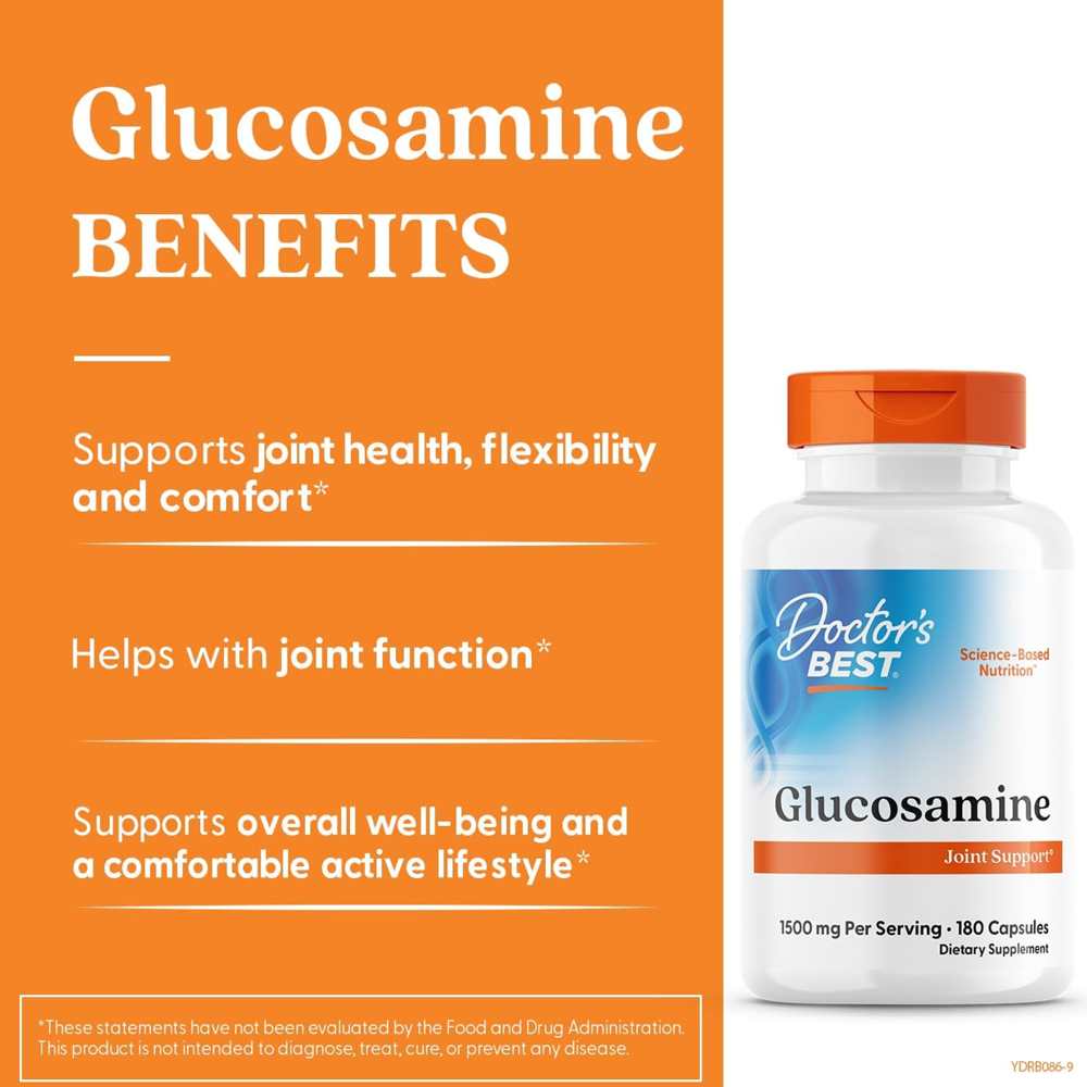 Doctor's Best Glucosamine Sulfate, 750 Mg, 180 Capsules
