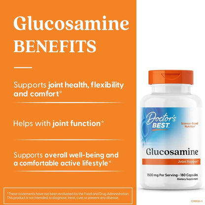 Doctor's Best Glucosamine Sulfate, 750 Mg, 180 Capsules