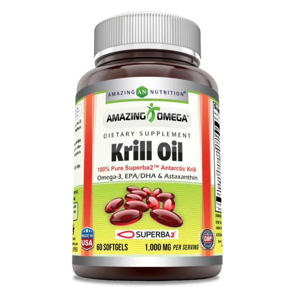 Amazing Omega Superba Krill Oil 500 Mg 60 Softgels