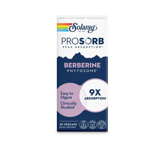 Solaray Pro Sorb Berberine 9x 550mg 30 Caps