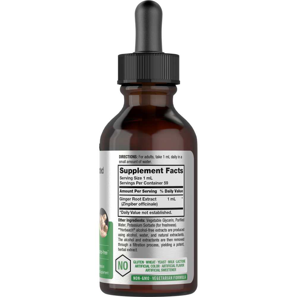 Horbäach Ginger Root Extract | 2oz Liquid