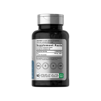 Horbäach Zinc Chelated 100mg per Serving | 250 Tablets